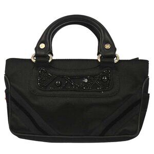 Celine Black Satin Boogie Bag Handbag GBS0/46 117187